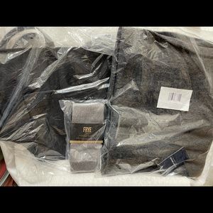 Botkier Bag, Lucky Brand scarf, boot socks